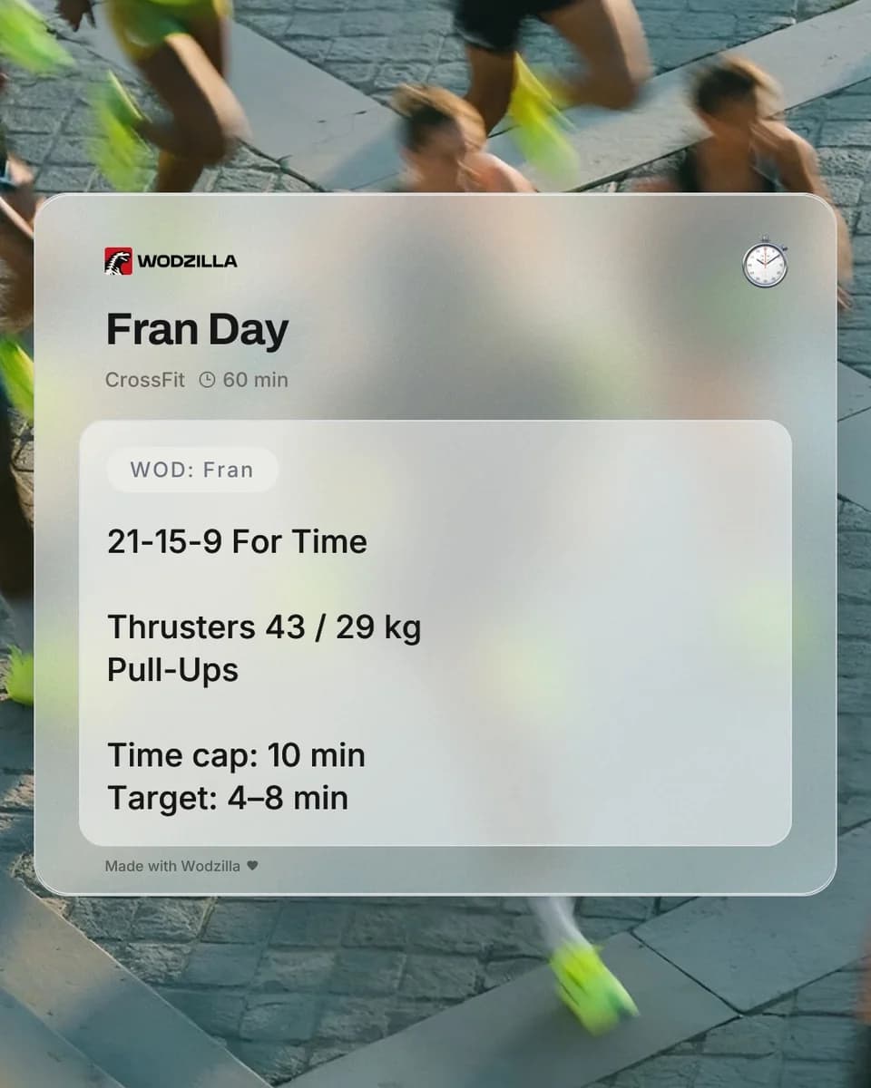 Example of a share-ready workout image 1/4